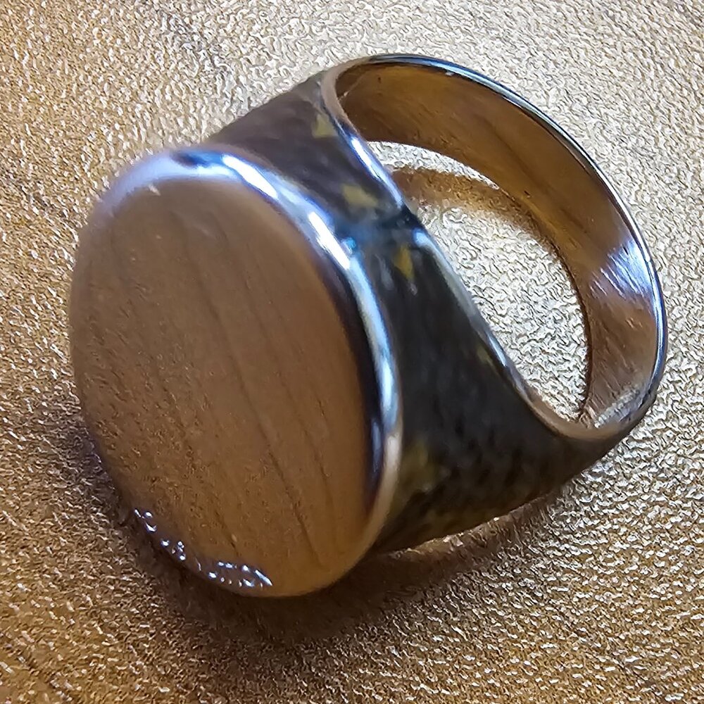 LOUIS VUITTON Monogram Chevalier for Gentlemen Signet Ring
